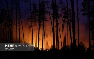 مهار آتش‌سوزی ۱۰ هزار مترمربعی در اراضی دست‌کاشت لاکان رشت