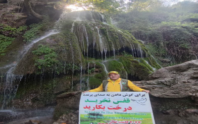 پیام صلح و مهربانی دوچرخه‌سوار آستارایی در روز پرستار